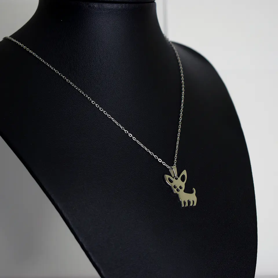 Collar Perrito Mascota Dog Acero Inoxidable Colgante Unisex 7