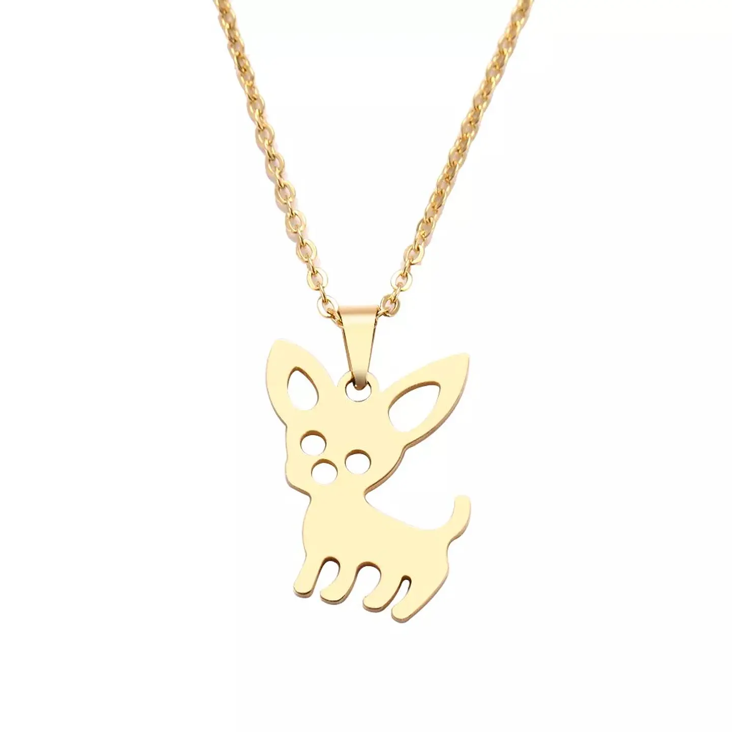 Collar Perrito Mascota Dog Acero Inoxidable Colgante Unisex 2