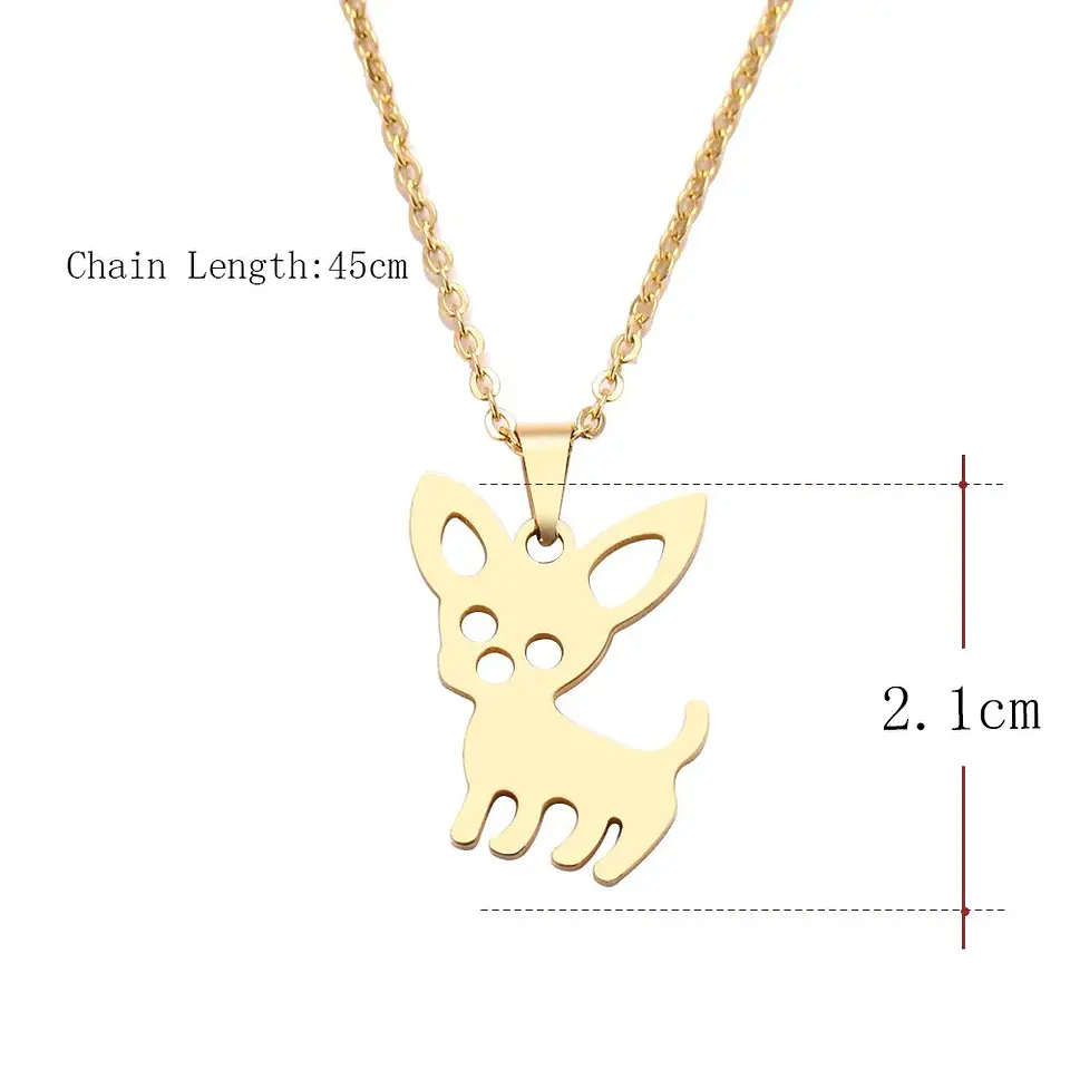 Collar Perrito Mascota Dog Acero Inoxidable Colgante Unisex 3