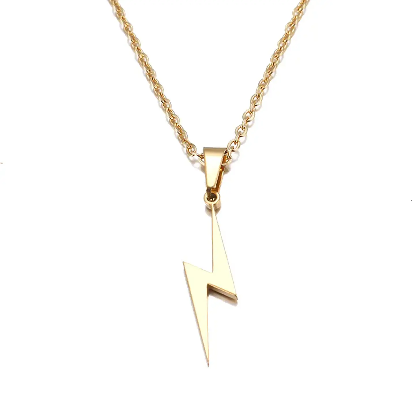 Collar Rayo Rayito Acero Inoxidable Colgante Unisex 1