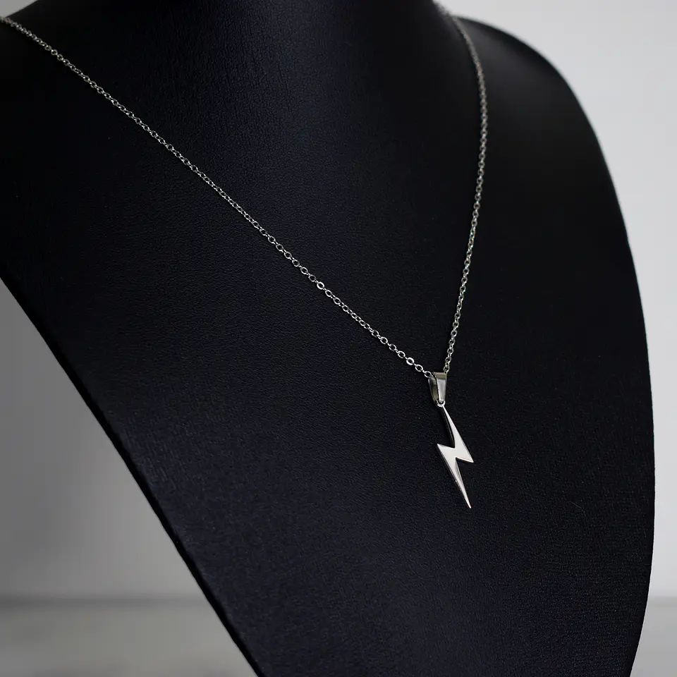 Collar Rayo Rayito Acero Inoxidable Colgante Unisex 6