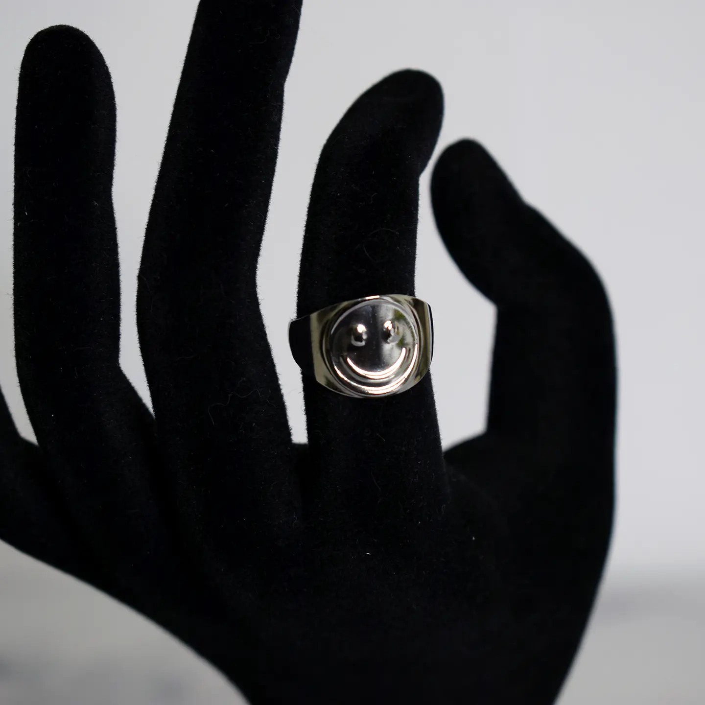 Anillo Sonrisa Smile Feliz Ajustable Acero Inoxidable Unisex 3