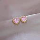 Set Collar + Aros Corazón Acero Inoxidable - Bañado Oro 18k - Miniatura 6