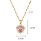 Set Collar + Aros Corazón Acero Inoxidable - Bañado Oro 18k - Miniatura 2
