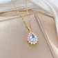 Set Collar + Aros De Gotas Acero Inoxidable - Bañado Oro 18k - Miniatura 9