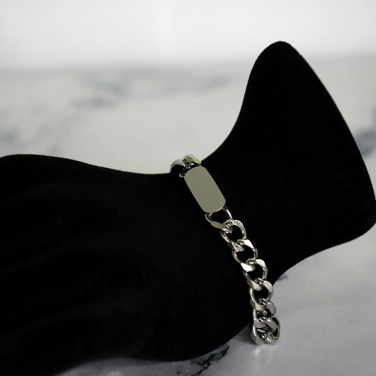 Set Cadena + Pulsera Grumet Acero Inoxidable 8mm Collar 6