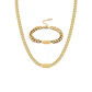 Set Cadena + Pulsera Grumet Acero Inoxidable 8mm Collar - Miniatura 2