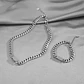 Set Cadena + Pulsera Grumet Acero Inoxidable 8mm Collar - Miniatura 8