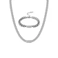 Set Cadena + Pulsera Grumet Acero Inoxidable 8mm Collar - Miniatura 1