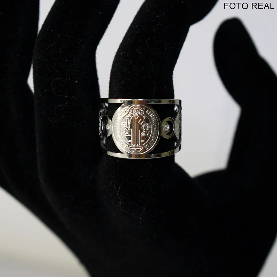 Anillo Ajustable Acero Inoxidable Figura Religión Moisés 7
