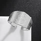Anillo Ajustable Acero Inoxidable Religión Jesús Cruz - Miniatura 5