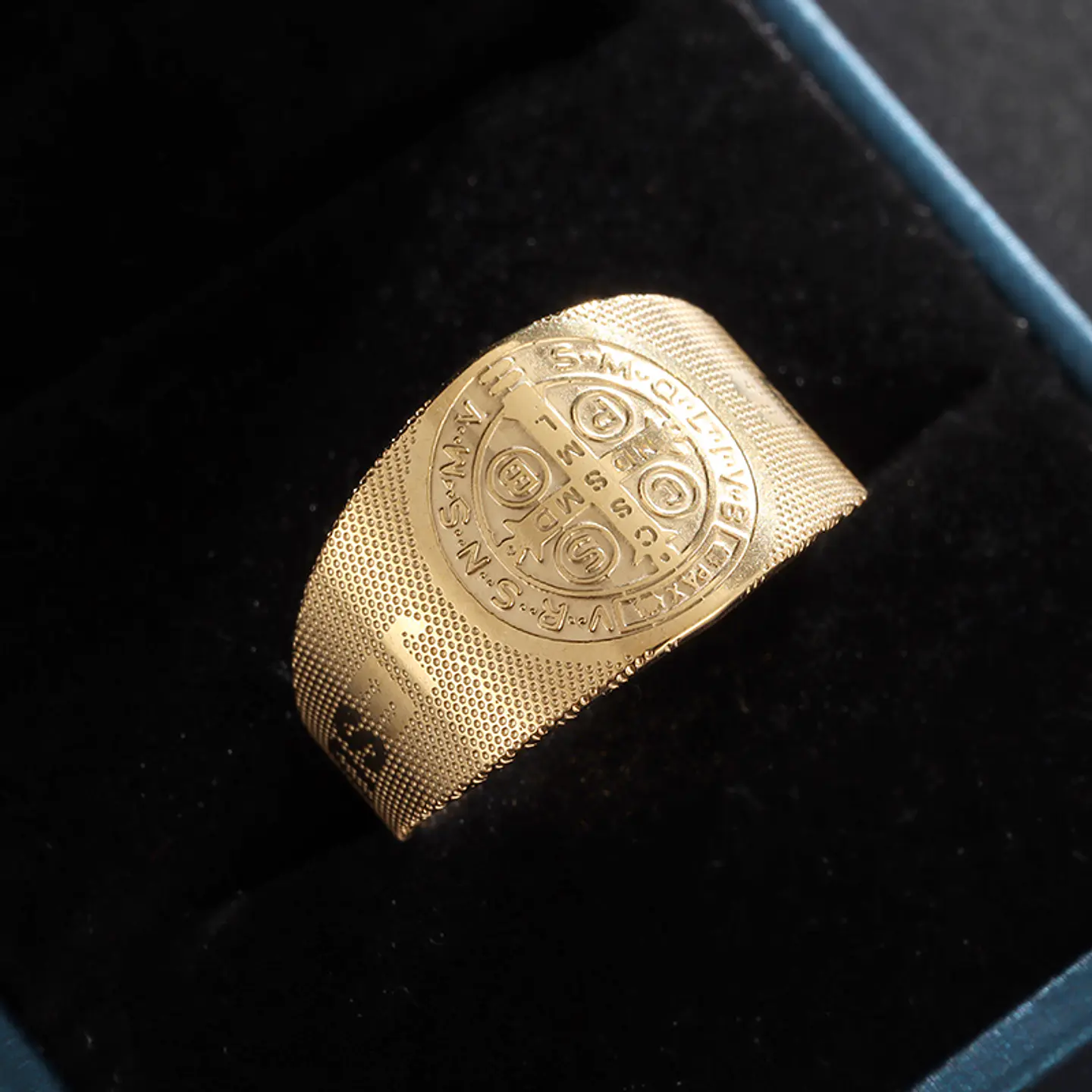 Anillo Ajustable Acero Inoxidable Religión Jesús Cruz 6