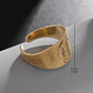 Anillo Ajustable Acero Inoxidable Religión Jesús Cruz - Miniatura 4