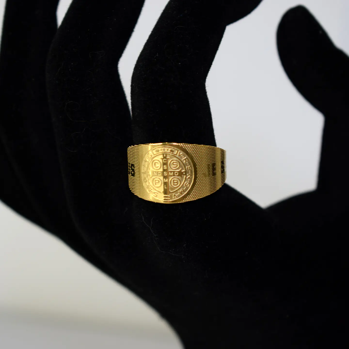 Anillo Ajustable Acero Inoxidable Religión Jesús Cruz 8