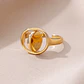 Anillo Ajustable Antiestrés Acero Inoxidable Smile Feliz Triste - Miniatura 6