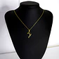 Collar Delfín Cadena Plata Fina 925 Baño De Oro 18k Mujer - Miniatura 3