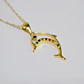 Collar Delfín Cadena Plata Fina 925 Baño De Oro 18k Mujer - Miniatura 5