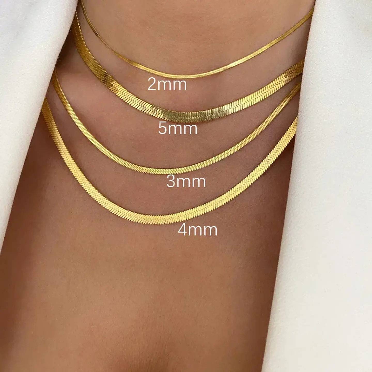 Gargantilla Choker Acero Quirúrgico Serpiente Unisex Dorado 2