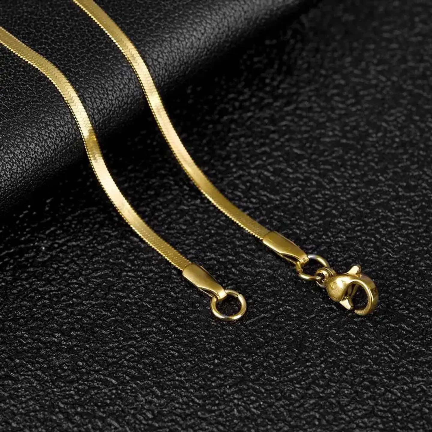 Gargantilla Choker Acero Quirúrgico Serpiente Unisex Dorado 3