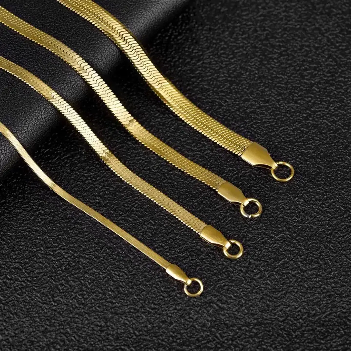 Gargantilla Choker Acero Quirúrgico Serpiente Unisex Dorado 6