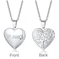 Collar Relicario Corazón Love Guardapelo En Acero Inoxidable - Miniatura 3