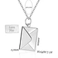 Collar Cartas De Amor Sobre Mensaje Love - Acero Inoxidable - Miniatura 3