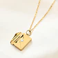 Collar Cartas De Amor Sobre Mensaje Love - Acero Inoxidable - Miniatura 4