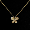 Collar Mariposita Cadena Plata Fina 925 Bañado En Oro 18k 2