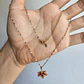 Collar Hoja De Otoño Cadena Acero Inoxidable - Baño Oro 18k - Miniatura 3