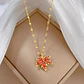 Collar Hoja De Otoño Cadena Acero Inoxidable - Baño Oro 18k - Miniatura 4