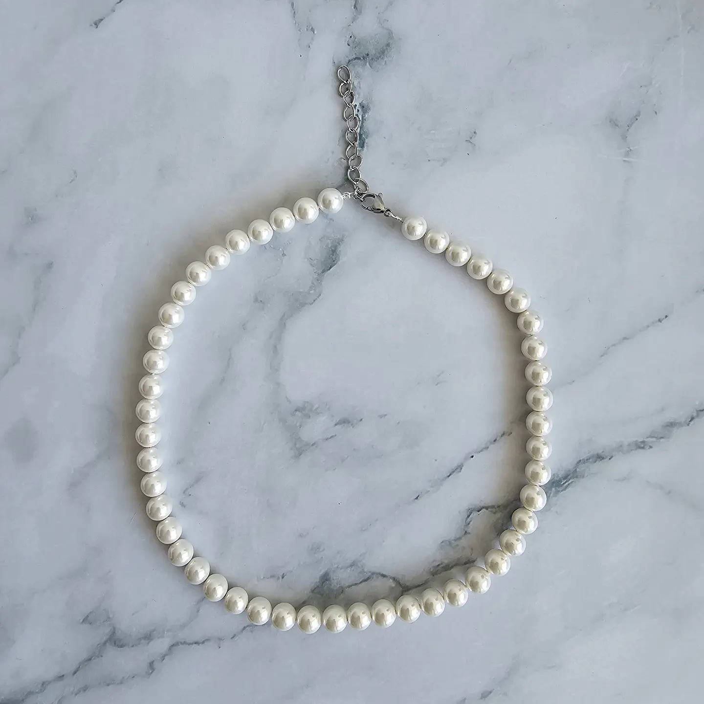Gargantilla Perlas De Agua Dulce Collar Moda Clásico 45cm 4