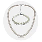 Set Cadena + Pulsera Gargantilla Perlas De Agua Dulce Unisex - Miniatura 1