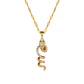 Collar De Serpiente Cadena Acero Inoxidable - Baño Oro 18k - Miniatura 1