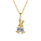 Collar Conejo De Pascua Cadena Acero Inoxidable - Baño Oro 18k - Miniatura 1