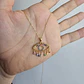 Collar Ojo Turco Cadena Plata Fina 925 Bañado En Oro 18k - Miniatura 5