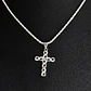 Colgante Cruz Infinitos + Cadena Tourbillon Plata Fina Italiana 925 - Miniatura 2