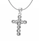 Colgante Cruz Infinitos + Cadena Tourbillon Plata Fina Italiana 925 - Miniatura 1