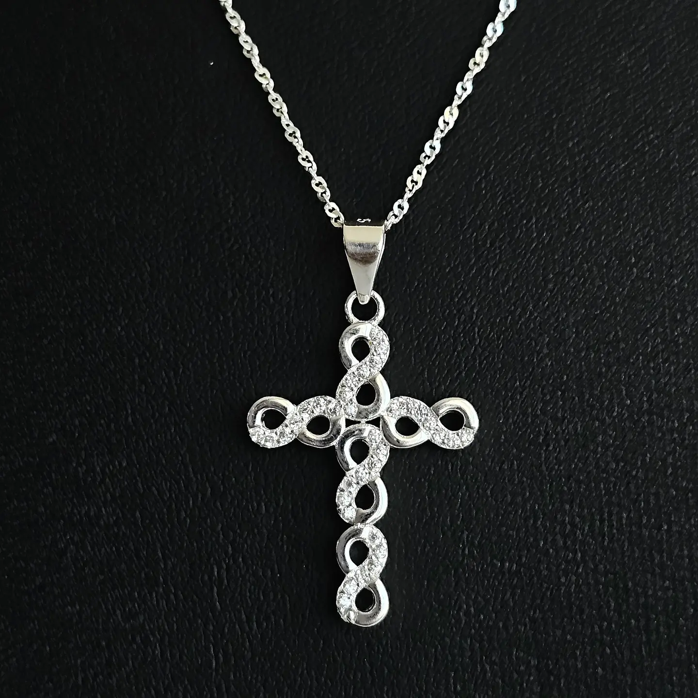 Colgante Plata Fina Italiana 925 Para Hombre Cruz Diseños 2