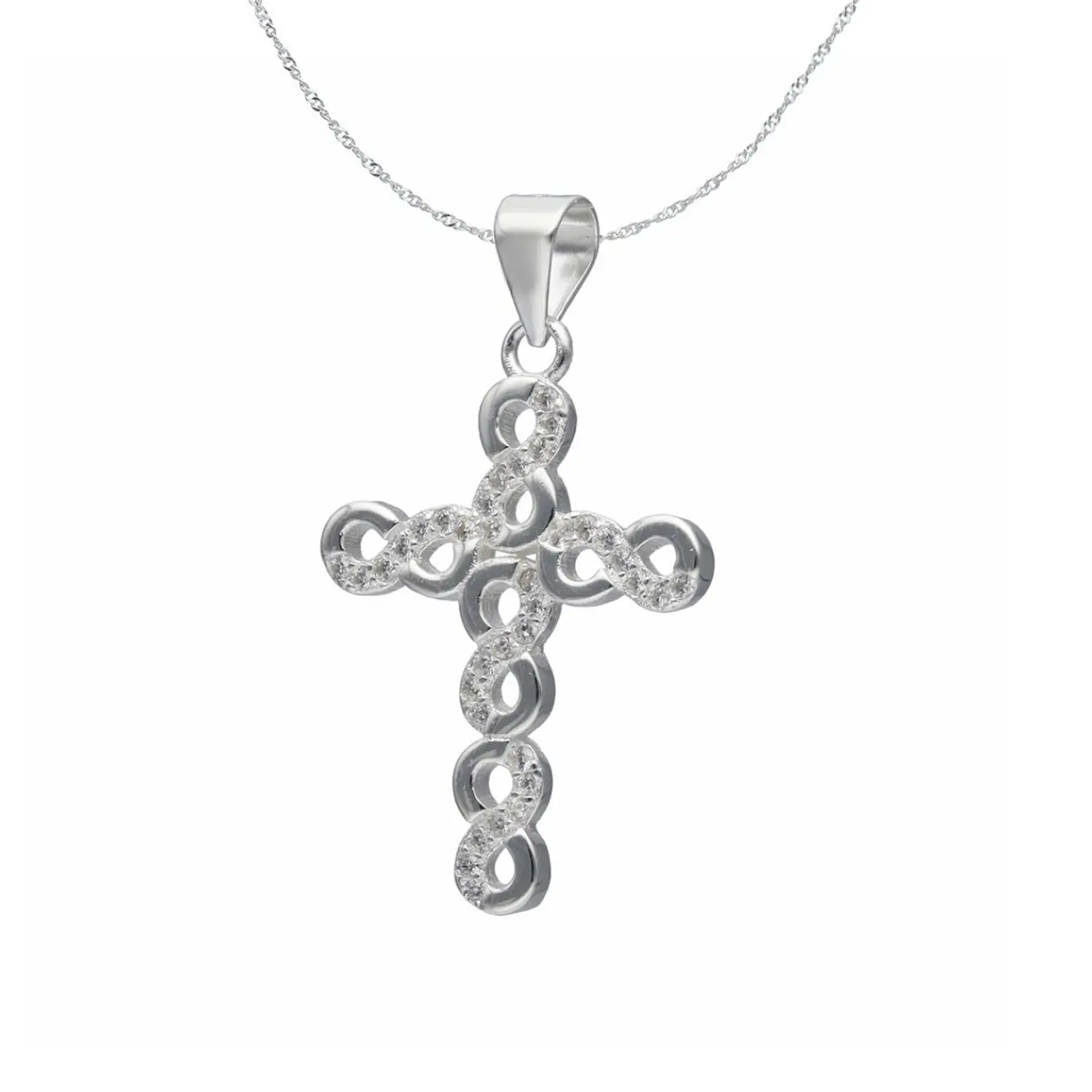 Colgante Plata Fina Italiana 925 Para Hombre Cruz Diseños 1