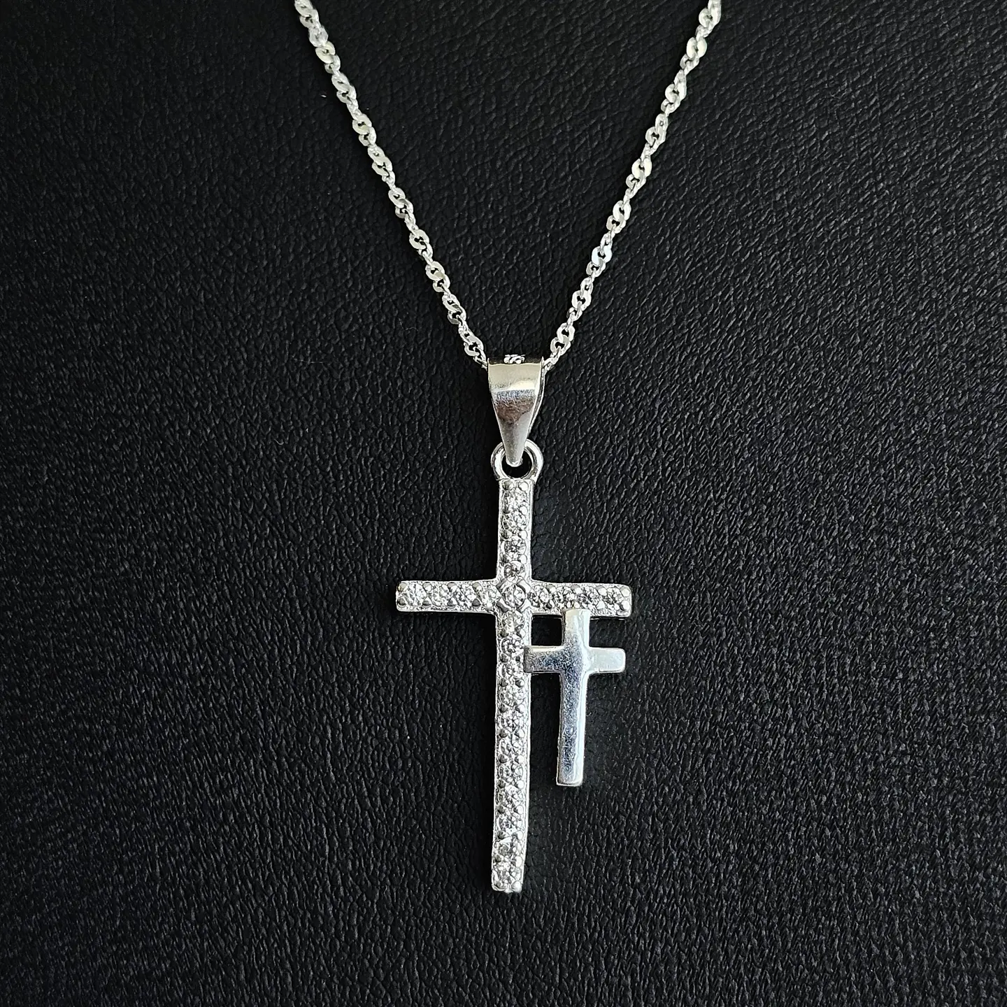 Colgante Plata Fina Italiana 925 Para Hombre Cruz Diseños 8