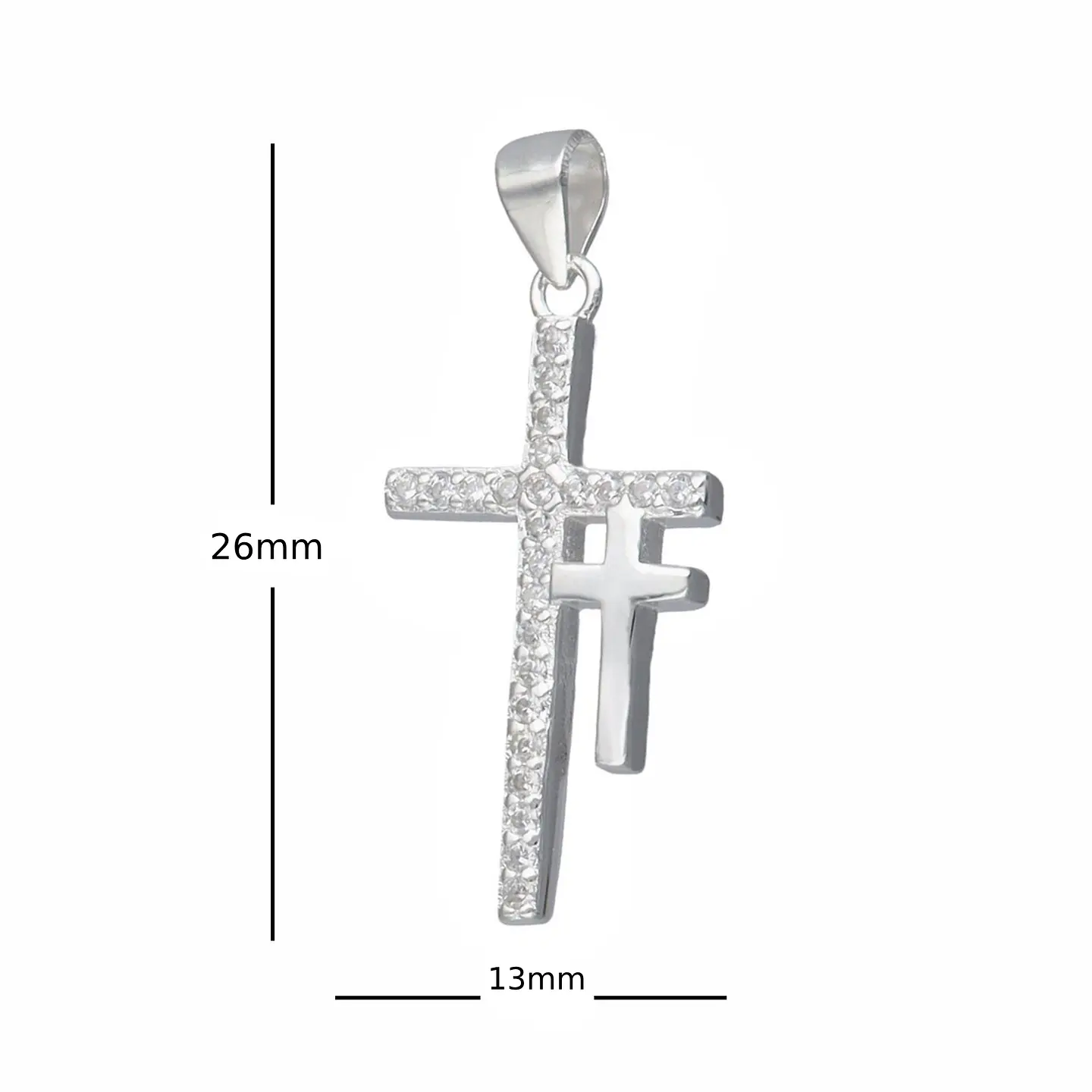 Colgante Plata Fina Italiana 925 Para Hombre Cruz Diseños 9