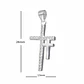 Colgante Plata Fina Italiana 925 Para Hombre Cruz Diseños - Miniatura 9
