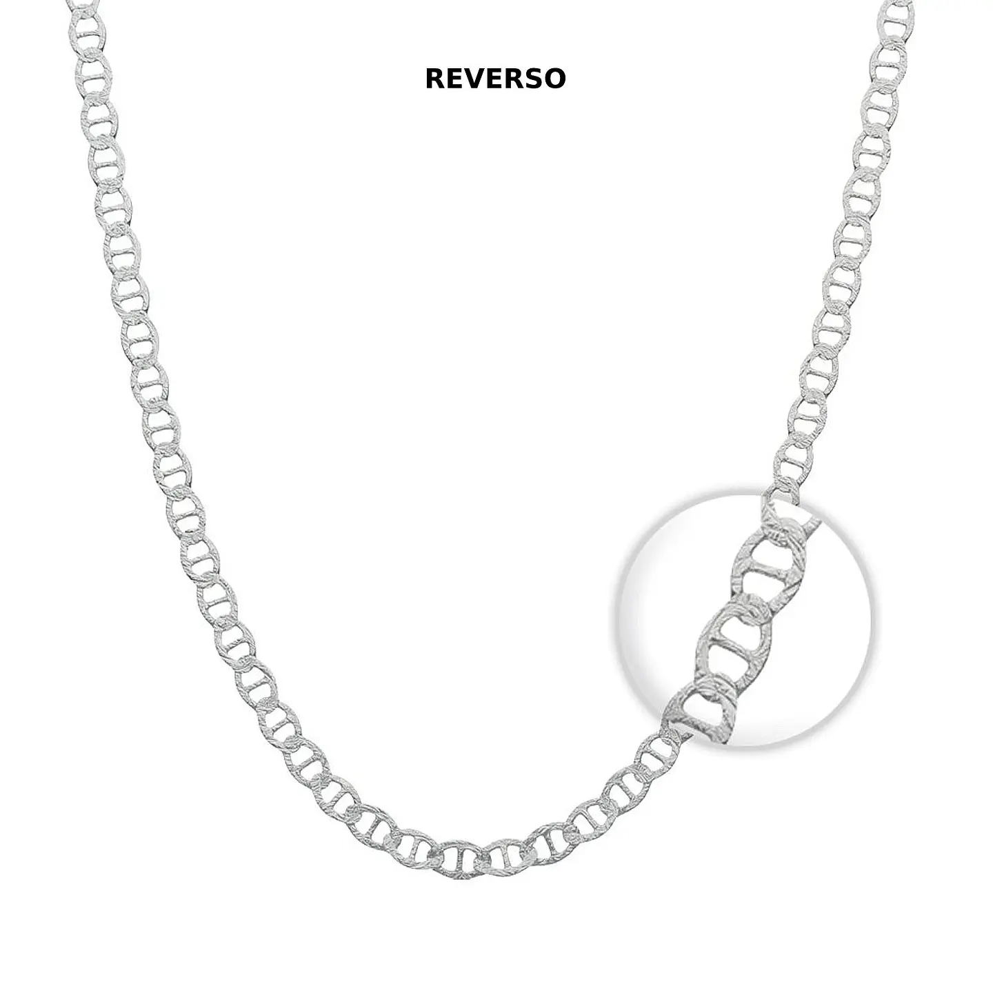 Cadena Plata Fina Ley 925 4mm Collar Gucci Marina Reversible 3