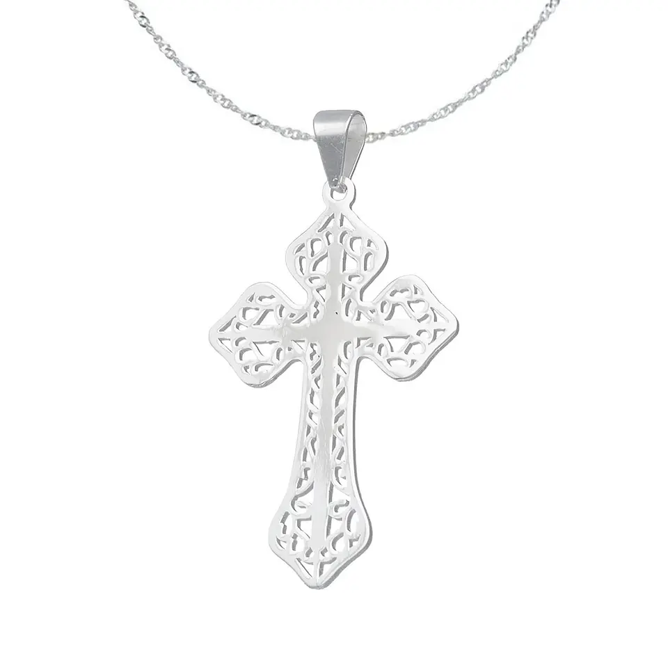 Colgante Plata Fina Italiana 925 Para Hombre Cruz Diseños 10