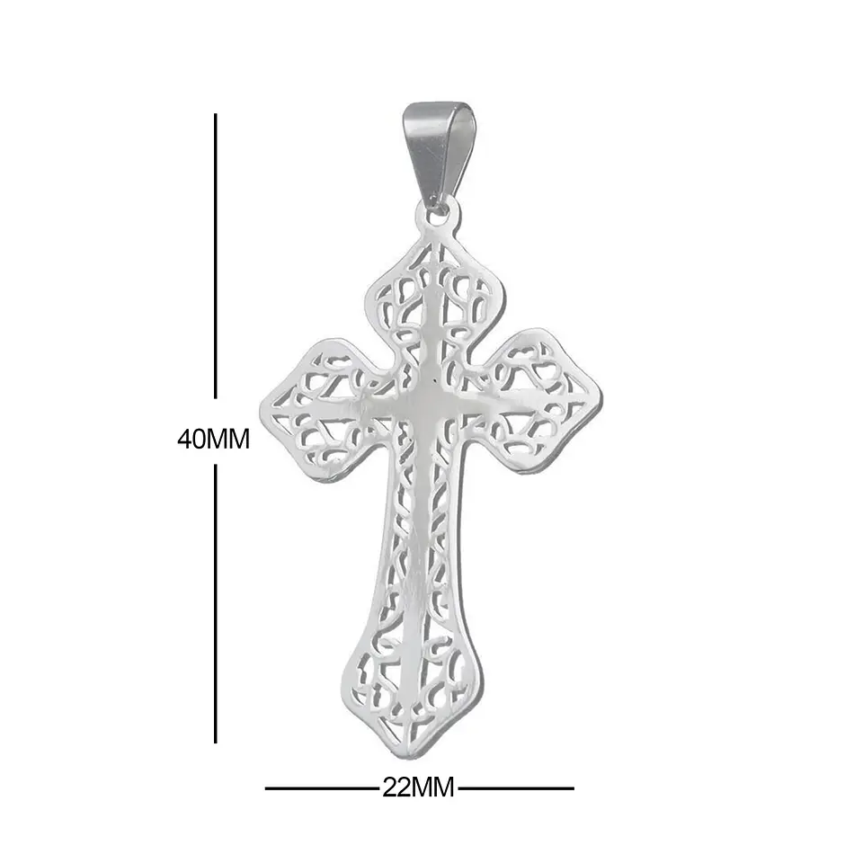 Colgante Plata Fina Italiana 925 Para Hombre Cruz Diseños 12