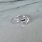 Anillo Abrazo Ajustable Plata Fina Ley 925 Circones Mujer - Miniatura 5