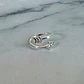 Anillo Flecha Ajustable Plata Fina Ley 925 Circones Mujer - Miniatura 5