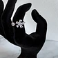 Anillo Flor Circón Ajustable Plata Fina Ley 925 Circones Mujer - Miniatura 2