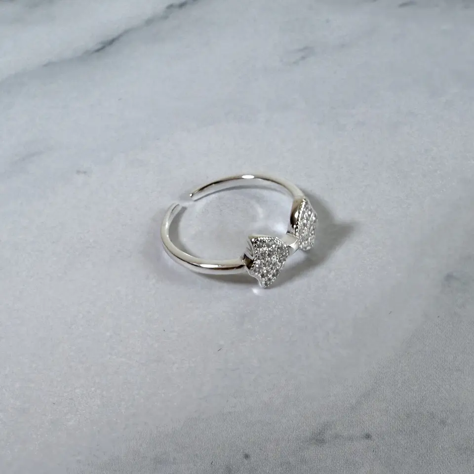 Anillo Lazo Ajustable Plata Fina Ley 925 Circones Mujer 5