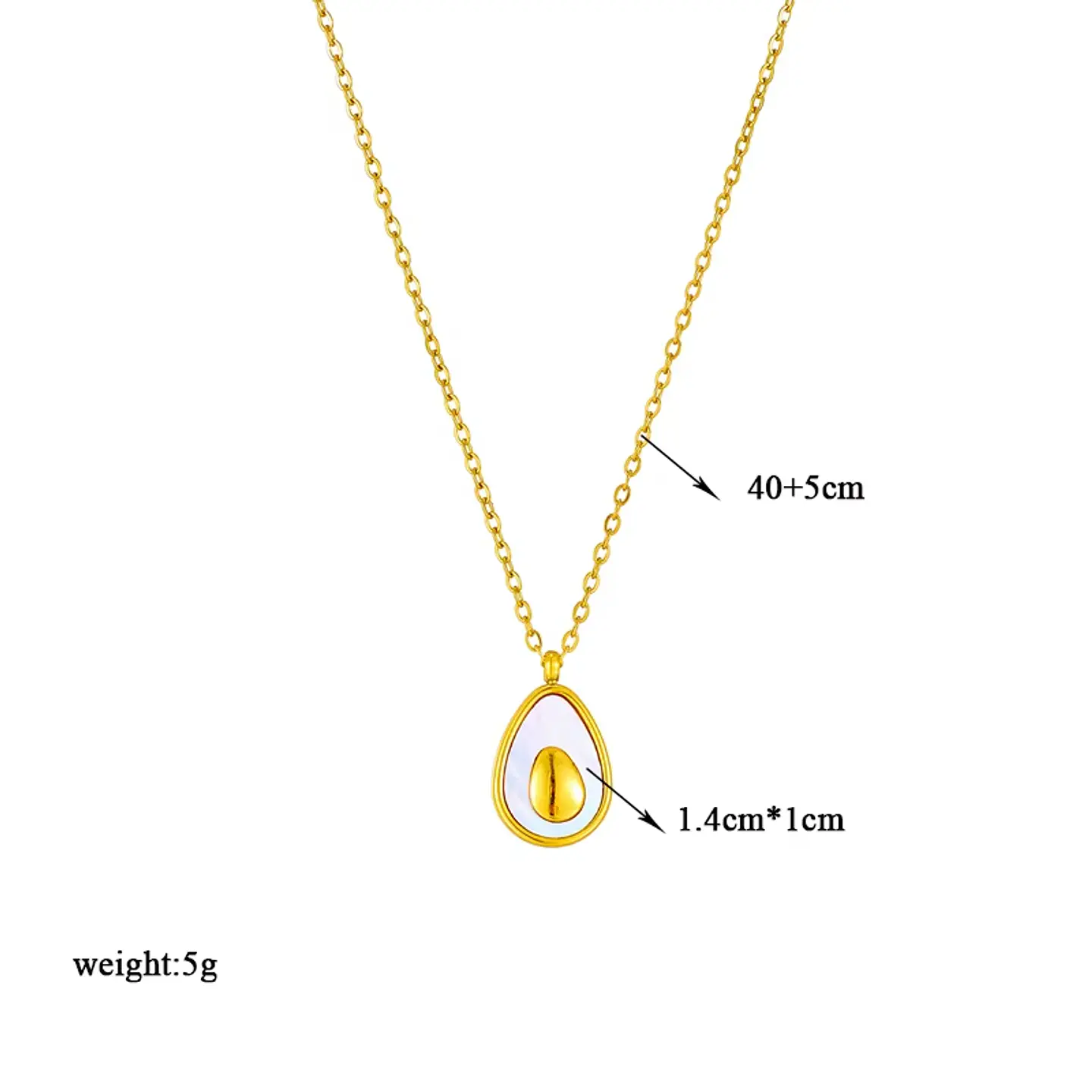 Collar Dije De Palta Cadena Acero Inoxidable - Baño Oro 18k 4